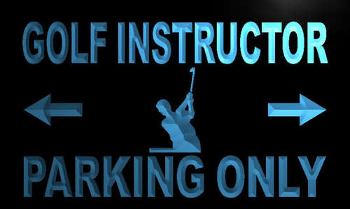 Golf Instructor Parking Only Neon Light Sign